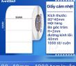 Rhebar Giấy In Tem Nhiệt - Tem Nh&atilde;n Decal Nhiệt 80mm x 40mm -1000 tem / cuộn- Cuộn Tem Ship, Tem Barcode