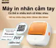 Rhebar B21 Máy in nhãn nhiệt mini bluetooth không cần mực Máy làm nhãn có băng dính
