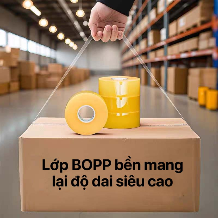 Băng D&iacute;nh Đ&oacute;ng G&oacute;i Trong Suốt, Băng Keo D&aacute;n Th&ugrave;ng Carton, Nhiều Quy C&aacute;ch, D&ugrave;ng Đ&oacute;ng G&oacute;i H&agrave;ng H&oacute;a