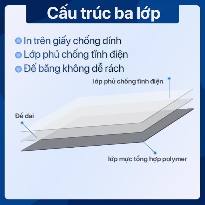 Rhebar Mực in mã vạch Premium Wax Ribbon  LMR208 chất lượng cao 110mm*300m & 70mm*300m in rõ nét không dễ phai RoHS compliant cho giấy decal trắng và thẻ