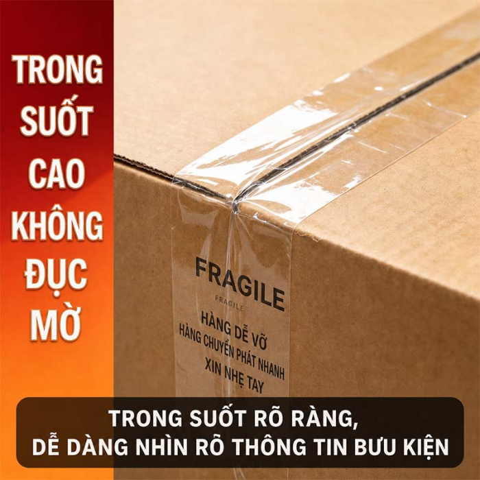 Băng D&iacute;nh Đ&oacute;ng G&oacute;i Trong Suốt, Băng Keo D&aacute;n Th&ugrave;ng Carton, Nhiều Quy C&aacute;ch, D&ugrave;ng Đ&oacute;ng G&oacute;i H&agrave;ng H&oacute;a