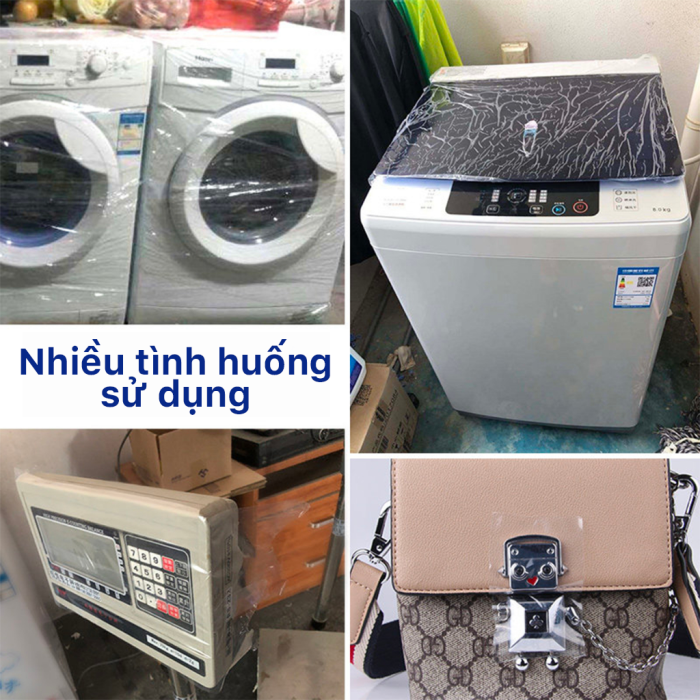 Băng Keo PE Trong Suốt RHEBAR 46.5mm Đủ M&eacute;t D&aacute;n Th&ugrave;ng Carton Độ D&iacute;nh Cao 50m 90m 340m 60 Micron
