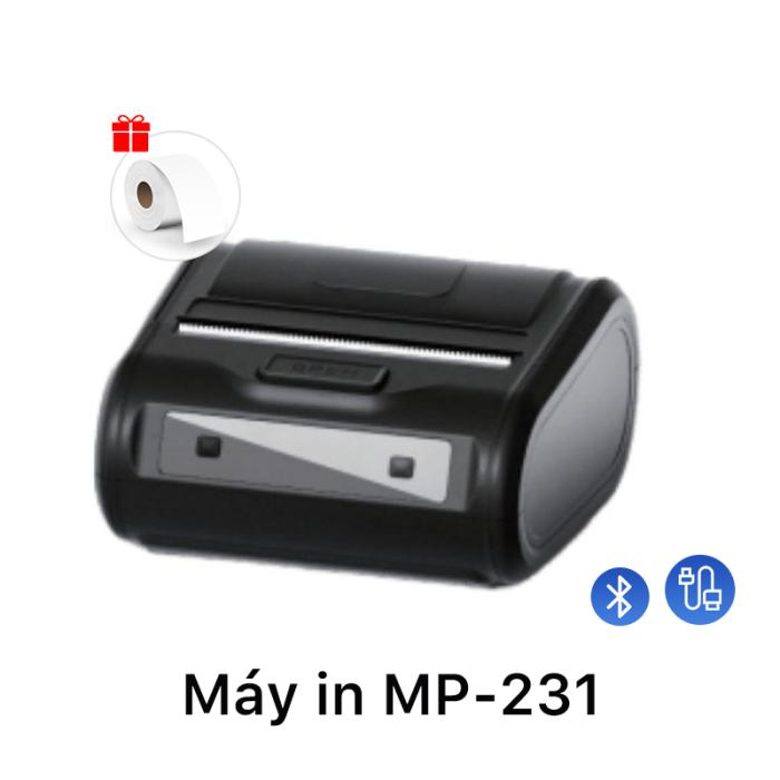 Máy In Nhiệt Cầm Tay MP-231 Rhebar – Bluetooth 80mm, 203 DPI, In Tem Nhãn