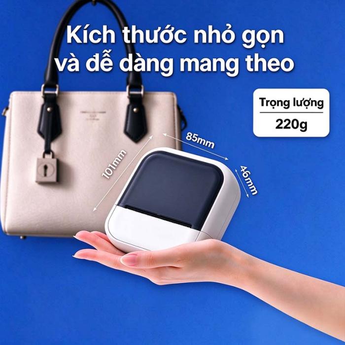 M&Aacute;Y IN TEM NH&Atilde;N MINI C50 RHEBAR &ndash; NHỎ GỌN, TIỆN LỢI, SẮP XẾP MỌI THỨ DỄ D&Agrave;NG - K&iacute;ch thước 40*30mm, 50*30mm, 40*50mm, 50*50mm,50*80mm