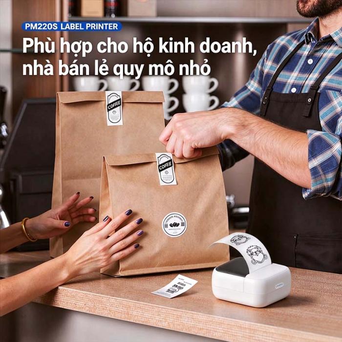 M&Aacute;Y IN TEM NH&Atilde;N MINI C50 RHEBAR &ndash; NHỎ GỌN, TIỆN LỢI, SẮP XẾP MỌI THỨ DỄ D&Agrave;NG - K&iacute;ch thước 40*30mm, 50*30mm, 40*50mm, 50*50mm,50*80mm