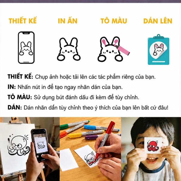 M&Aacute;Y IN TEM NH&Atilde;N MINI C50 RHEBAR &ndash; NHỎ GỌN, TIỆN LỢI, SẮP XẾP MỌI THỨ DỄ D&Agrave;NG - K&iacute;ch thước 40*30mm, 50*30mm, 40*50mm, 50*50mm,50*80mm