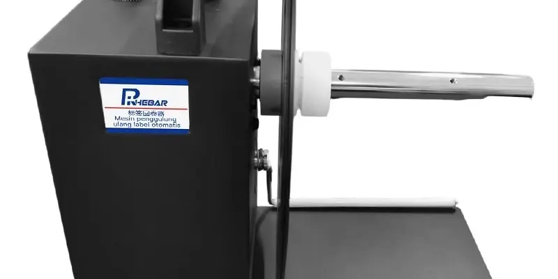 Máy Cuộn Nhãn Tự Động RH6A - Không Lõi 120mm, Hỗ Trợ Nhiều Chất Liệu Tem Giấy, Decal