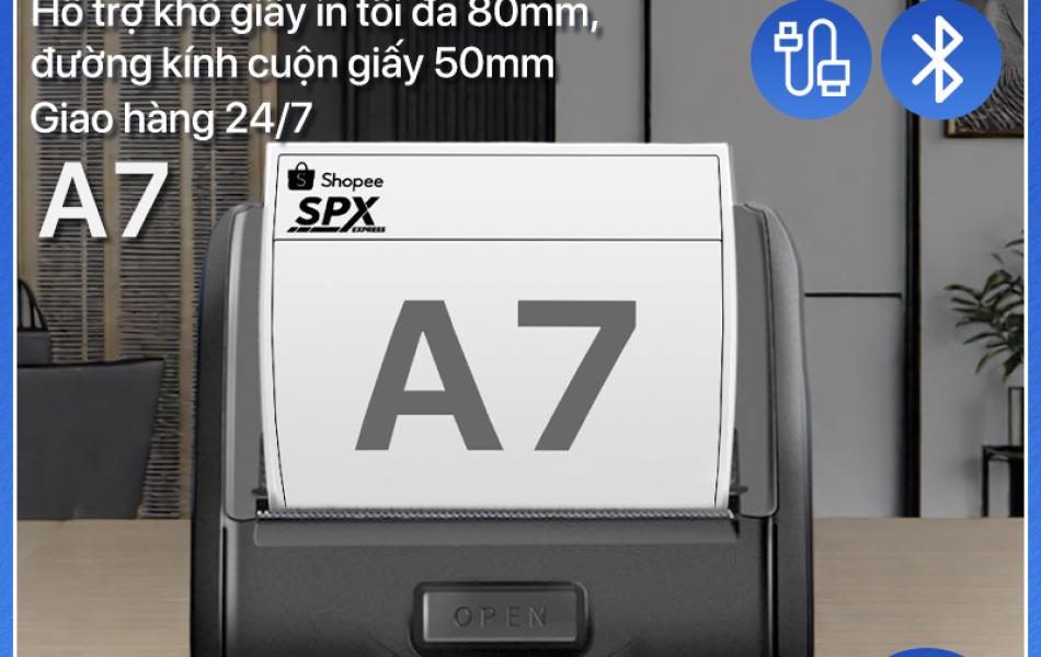 Máy In Nhiệt Cầm Tay MP-231 Rhebar – Bluetooth 80mm, 203 DPI, In Tem Nhãn