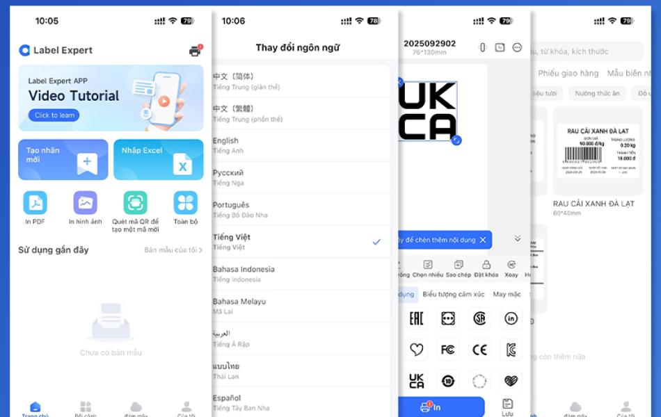 Máy In Nhiệt Cầm Tay MP-231 Rhebar – Bluetooth 80mm, 203 DPI, In Tem Nhãn