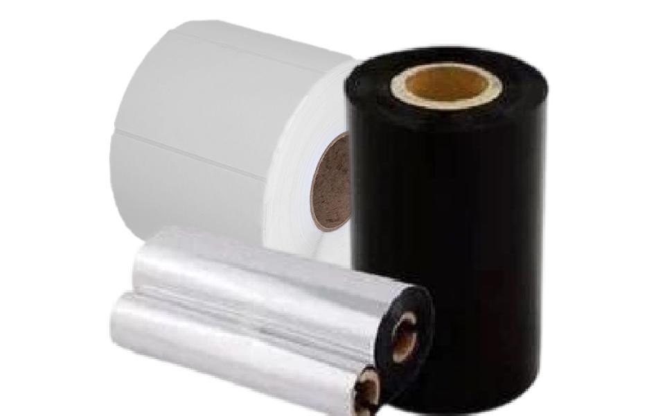 Giấy Couche In Tem Nh&atilde;n Rhebar &ndash; 35mm x 22mm-3000 tem &ndash; In M&atilde; Vạch Sắc N&eacute;t &ndash; D&ugrave;ng Với Mực Ribbon