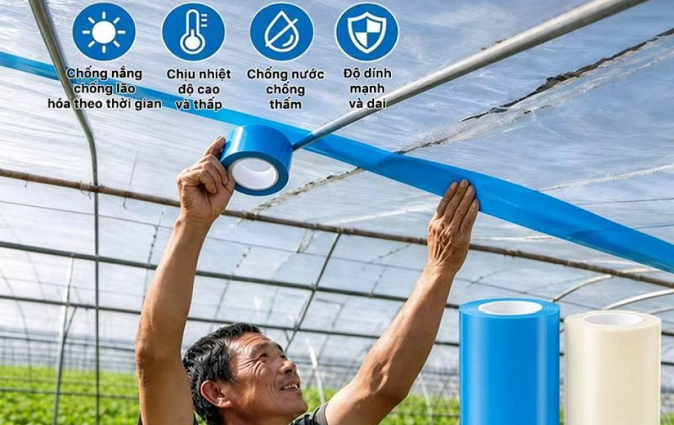 Băng Keo PVC D&aacute;n V&aacute; M&agrave;ng Nh&agrave; K&iacute;nh, Băng D&iacute;nh Gia Cố Nh&agrave; K&iacute;nh V&agrave; M&agrave;ng Nhựa, Nhiều M&agrave;u V&agrave; Quy C&aacute;ch