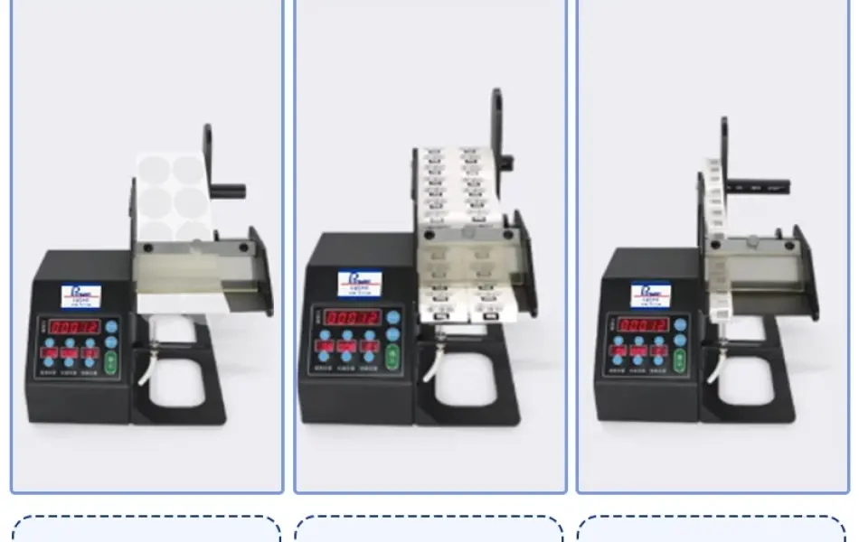 Rhebar Máy Bóc Tem Nhãn Thông Minh Tự Động Q90 - Bóc Nhãn Trong Suốt, Đếm Tự Động, Dễ Dùng