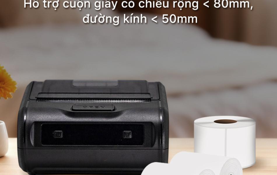 Máy In Nhiệt Cầm Tay MP-231 Rhebar – Bluetooth 80mm, 203 DPI, In Tem Nhãn