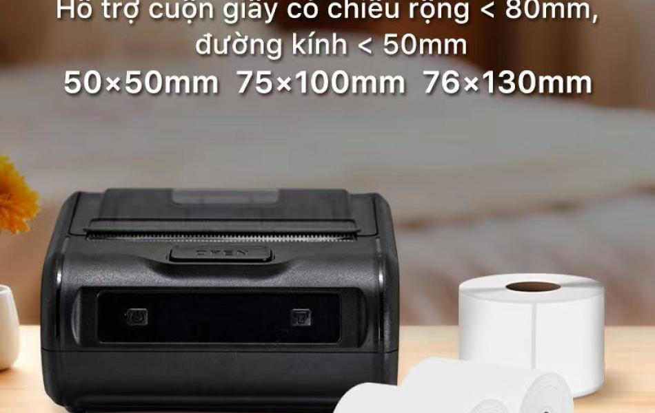 Máy In Nhiệt Cầm Tay MP-231 Rhebar – Bluetooth 80mm, 203 DPI, In Tem Nhãn