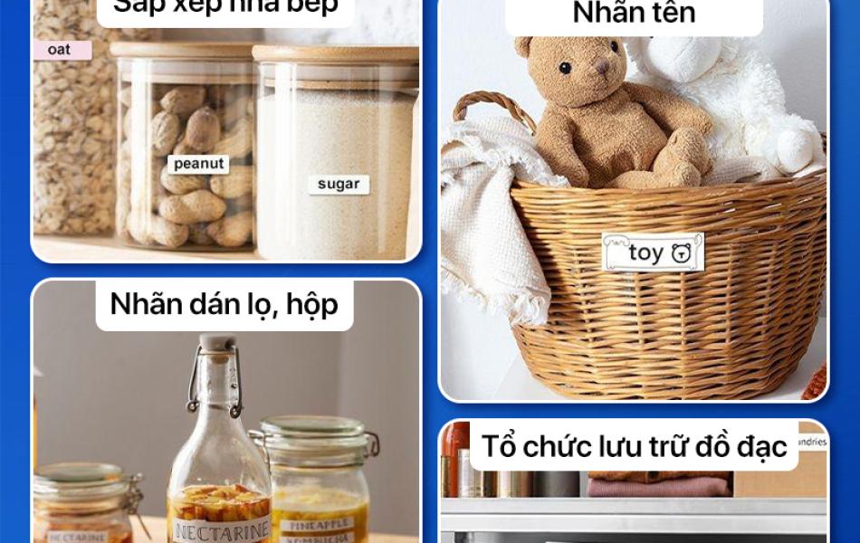 Rhebar  Máy In Nhãn Mini D110E Bluetooth – Máy In Nhiệt Cầm Tay- In Tem Nhãn Rõ Nét – Mã Vạch –  Đa Năng