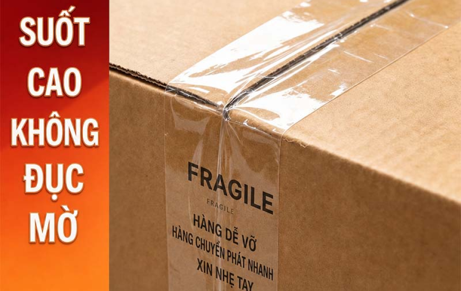 Băng D&iacute;nh Đ&oacute;ng G&oacute;i Trong Suốt, Băng Keo D&aacute;n Th&ugrave;ng Carton, Nhiều Quy C&aacute;ch, D&ugrave;ng Đ&oacute;ng G&oacute;i H&agrave;ng H&oacute;a