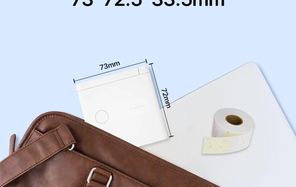 Rhebar  Máy In Nhãn Mini D110E Bluetooth – Máy In Nhiệt Cầm Tay- In Tem Nhãn Rõ Nét – Mã Vạch –  Đa Năng