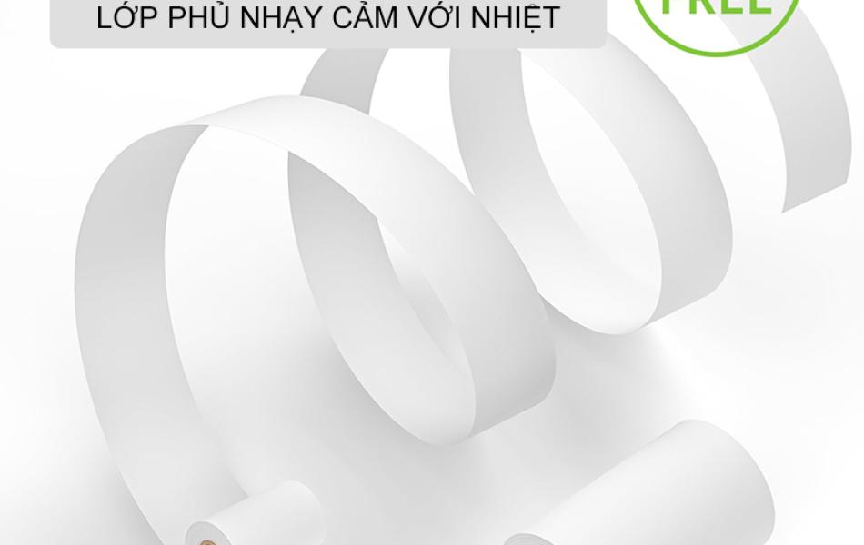 Giấy In Bill K80x80 Giấy In Nhiệt Liền Cuộn Cho M&aacute;y In H&oacute;a Đơn Cầm Tay, M&aacute;y POS - Bề Mặt Trắng Mịn Kh&ocirc;ng Bụi