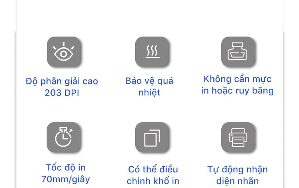 Máy In Nhiệt Cầm Tay MP-231 Rhebar – Bluetooth 80mm, 203 DPI, In Tem Nhãn