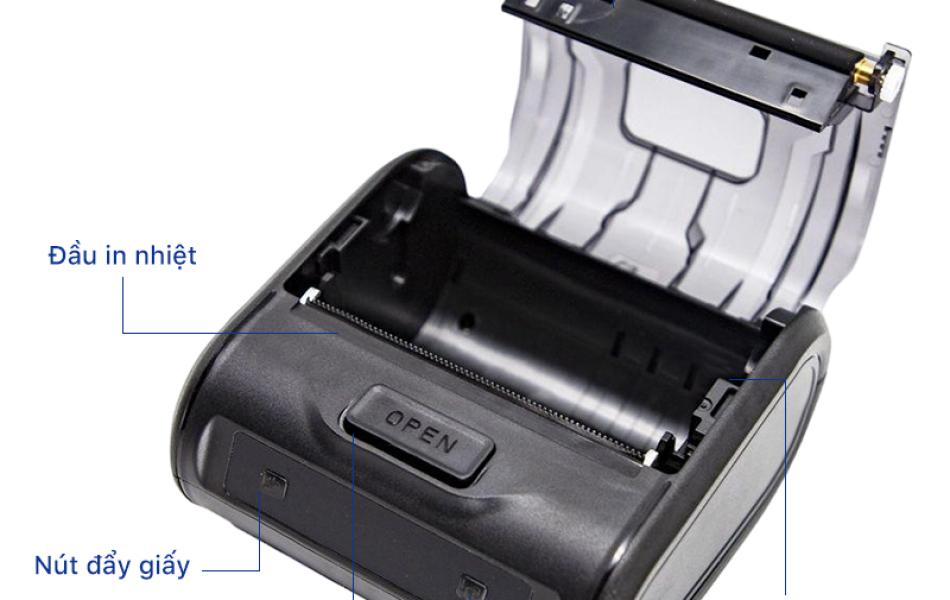 Máy In Nhiệt Cầm Tay MP-231 Rhebar – Bluetooth 80mm, 203 DPI, In Tem Nhãn