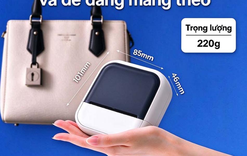 M&Aacute;Y IN TEM NH&Atilde;N MINI C50 RHEBAR &ndash; NHỎ GỌN, TIỆN LỢI, SẮP XẾP MỌI THỨ DỄ D&Agrave;NG - K&iacute;ch thước 40*30mm, 50*30mm, 40*50mm, 50*50mm,50*80mm
