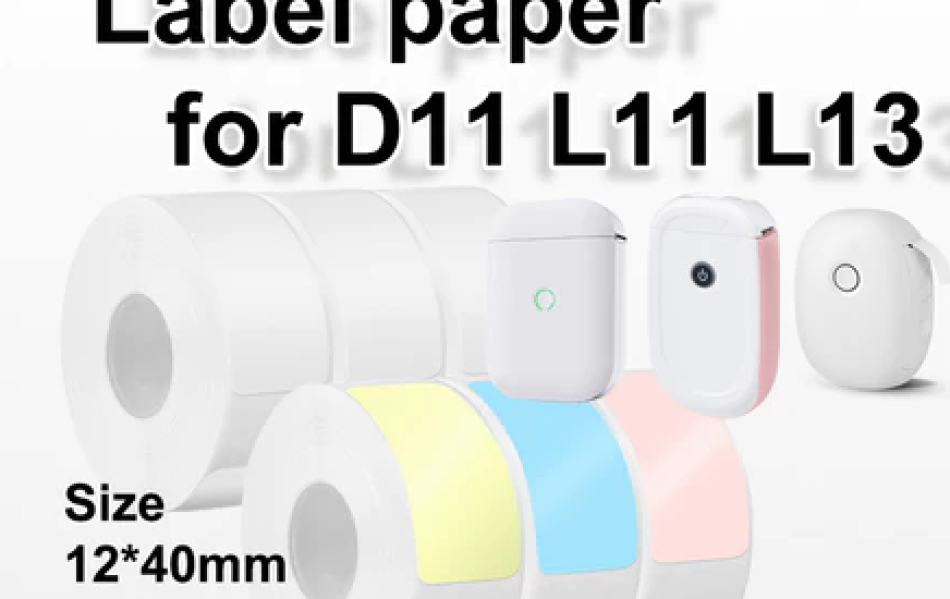 Giấy in nhãn mini đa năng 15x30mm 15x40mm 15x50mm Thích hợp cho máy BEEPRT D11S,ONEPRT L13 In nhãn dán, ghi chú, mã vạch